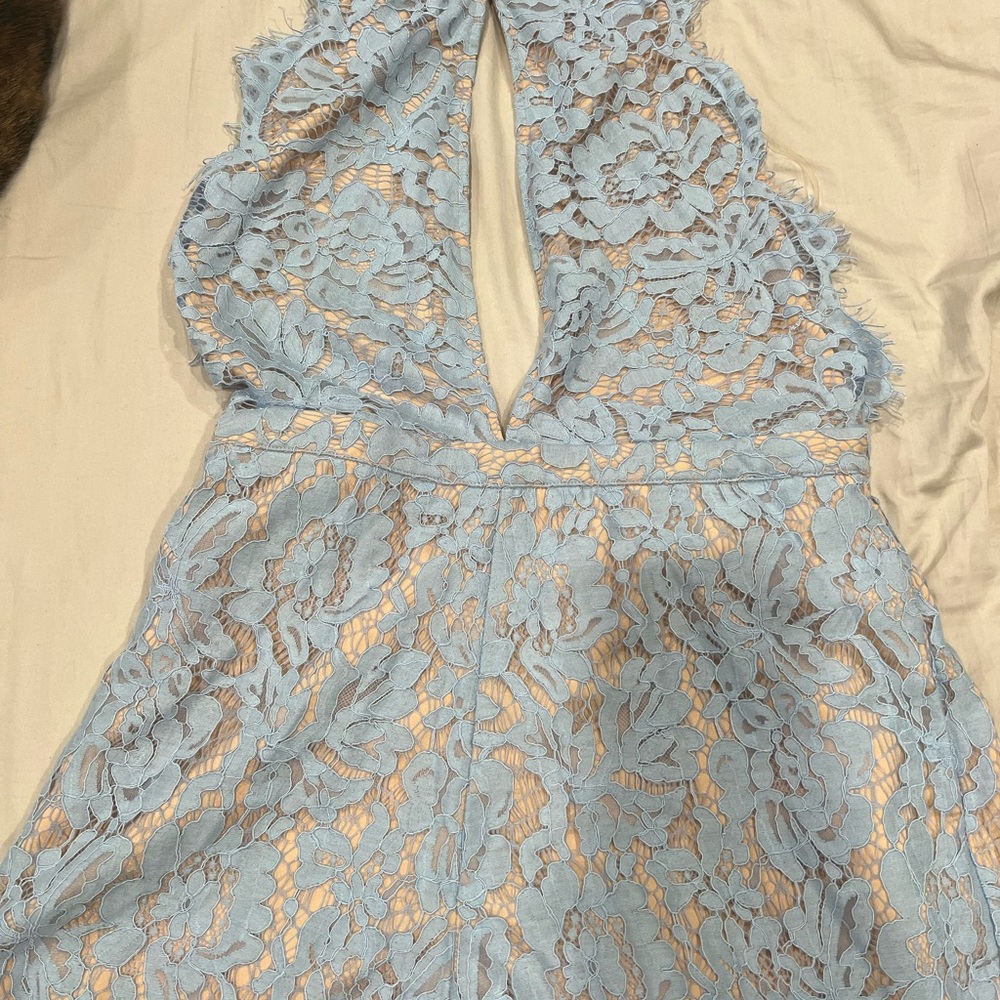 DO+BE Light Blue Lace Romper